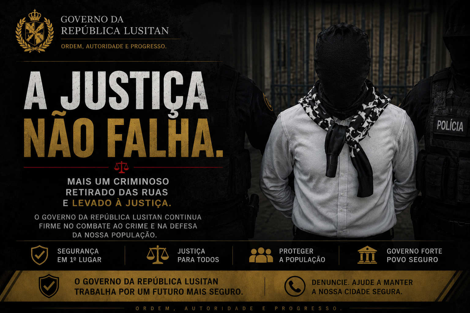 A Justiça Não Falha — Comunicado Oficial do Tribunal